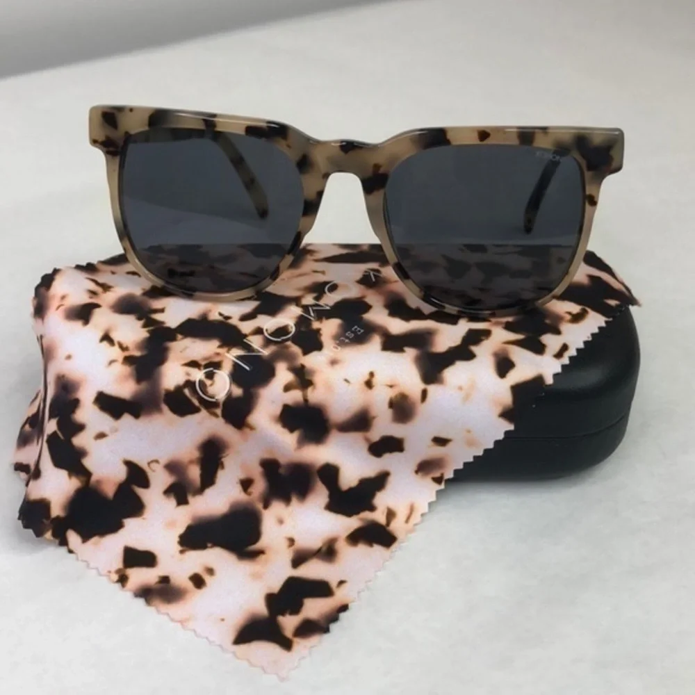 New KOMONO sunglasses Riviera Ivory Demi brown cream tortoise